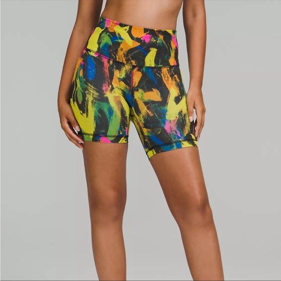 Lululemon Wunder Train High Rise Short In Undertone Black Multi NWT Size 0 - Picture 1 of 4
